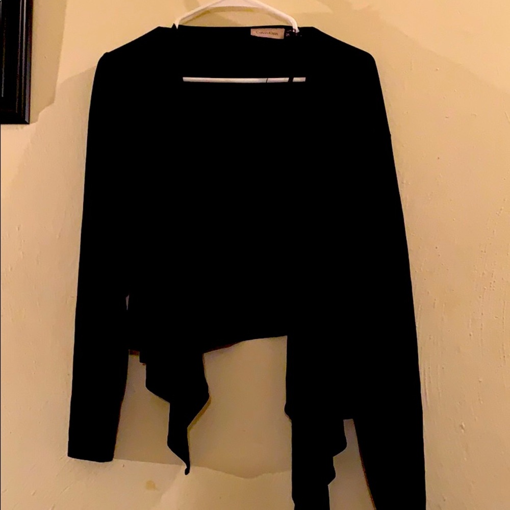 Black Calvin Klein overlay sweater